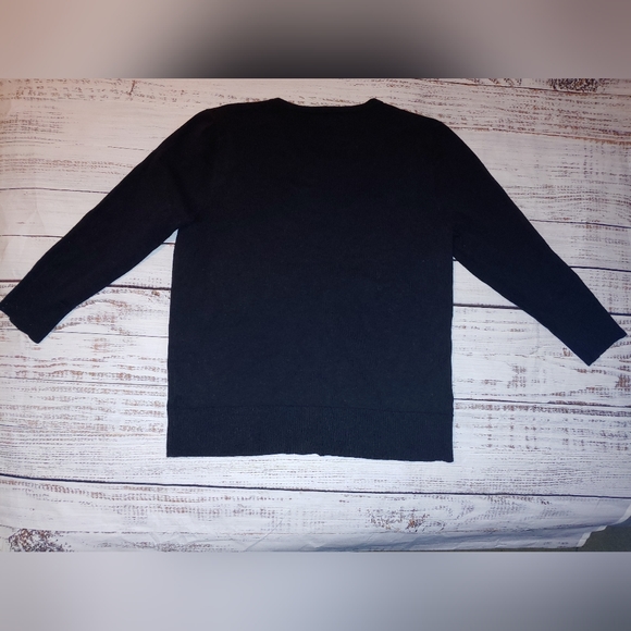 Black Button Up Cardigan - Picture 3 of 4